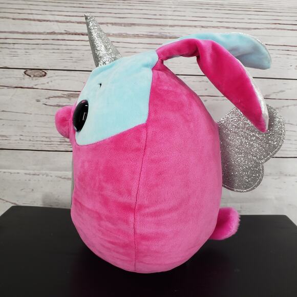 Zuru Rainbocorn Unicorn Winged Bunny Plush 15'' - Picture 8 of 11